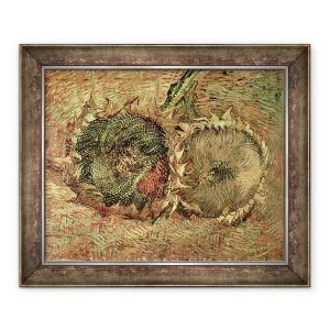 Tablou inramat - Vincent van Gogh - Doua floarea-soarelui taiate, 50 x 60 cm