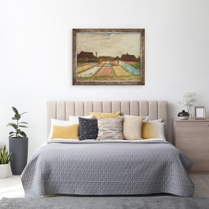 Tablou inramat - Vincent van Gogh - Paturi de flori in Olanda, 70 x 90 cm - Img 3