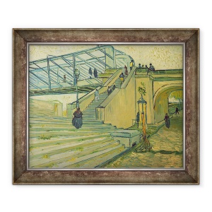 Tablou inramat - Vincent van Gogh - Podul Trinquetaille, 70 x 85 cm