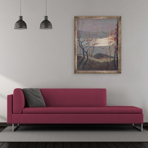 Tablou inramat - Vittore Grubicy de Dragon - Neata, 50 x 60 cm - Img 2