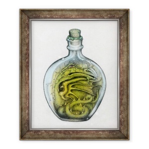 Tablou inramat - Wayne Anderson - Dragon imbuteliat, 1991, 50 x 60 cm