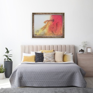 Tablou inramat - Wayne Anderson - Dragonul rosu cu Sfantul Gheorghe si Virgin pe cal, 60 x 80 cm - Img 3
