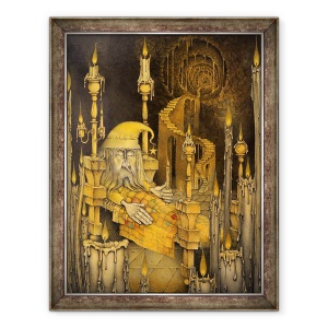 Tablou inramat - Wayne Anderson - Omul de pe Luna, 70 x 90 cm