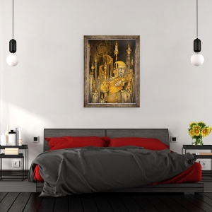 Tablou inramat - Wayne Anderson - Omul de pe Luna, 70 x 90 cm - Img 3