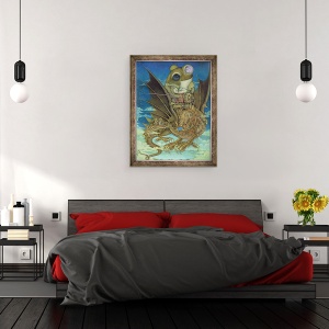 Tablou inramat - Wayne Anderson - Pamantul s-a apropiat, 60 x 80 cm - Img 3