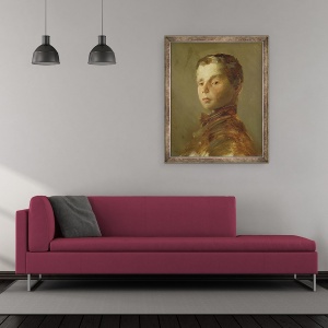Tablou inramat - Wilhelm Busch - Poza unui baiat, 50 x 60 cm - Img 2