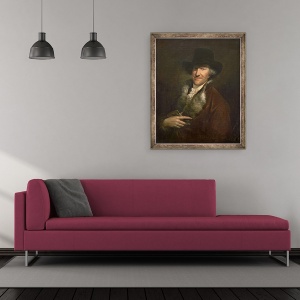 Tablou inramat - Wilhelm Weitsch - Wilhelm Friedemann Bach, 50 x 60 cm - Img 2