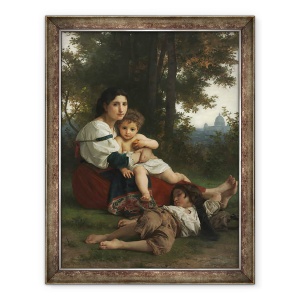 Tablou inramat - William-Adolphe Bouguereau - Restul, 70 x 90 cm