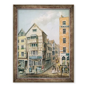 Tablou inramat - William Alexander - Coltul strazii Fleet si Chancery Lane, 70 x 90 cm