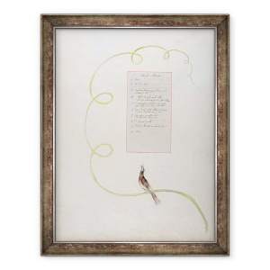 Tablou inramat - William Blake - Oda pentru muzica design 94 din Poemele lui Thomas Gri, 60 x 80 cm