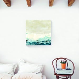 Tablou canvas abstract ocean cu nuanțe de albastru 60x60 cm