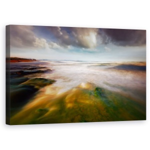 Tablou canvas - Abstractizare Pe Litoral, Peisaj Marin, Spania, Mare, 50 x 80 cm