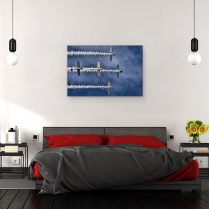 Tablou canvas - Aerostarurile, Avion, Airshow, Norvegia, Bergen, Yak50, 40 x 60 cm - Img 3