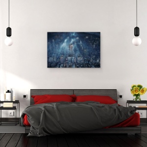 Tablou canvas - Albastru, Oras, New York, SUA, 60 x 90 cm - Img 3