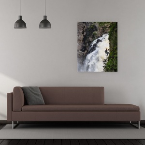 Tablou canvas - Alpinism, Cascada, Alpinist, Ascensiune, 60 x 75 cm - Img 2