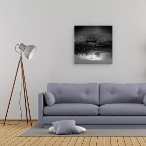 Tablou canvas - Ancora, Vapor, Barca Cu Panze, 60 x 60 cm - Img 2