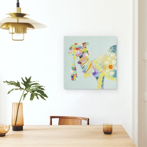 Tablou canvas - Animale, Diverse, Camila Colorata, Pictura Ii, 90 x 90 cm - Img 4