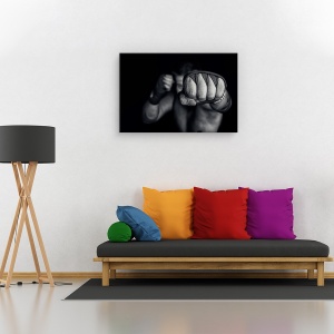 Tablou canvas - Aripa stanga, Sport, Pumn, Boxer, Actiune, 40 x 60 cm - Img 2