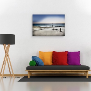 Tablou canvas - Atinge Soarele, Nisip, Dune, Lemn De Plus, Plaja, Peisaj, 60 x 90 cm - Img 2