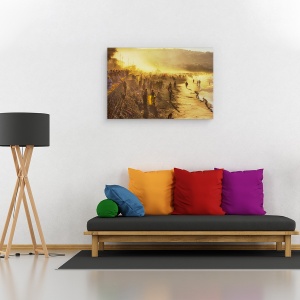 Tablou canvas - Atmosfera, Plaja, Oameni, Apa, Calatorie, Vacanta, 40 x 60 cm - Img 2