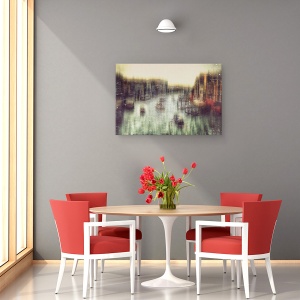 Tablou canvas - Barca, Venetia, Barca, Barci, Canal, Canale, 60 x 90 cm - Img 4