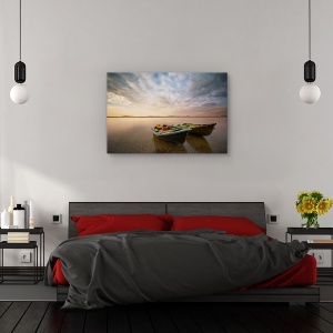 Tablou canvas - Barci, Peisaj, Calm, Linistit, Senina, 60 x 90 cm - Img 3