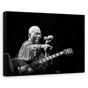 Tablou canvas - BB King, Personalitati, Performanta, Chitara, Instrument, 60 x 90 cm