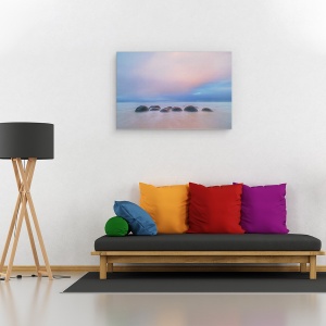 Tablou canvas - Bolovani Moeraki, Culori Pastelate, 40 x 60 cm - Img 2