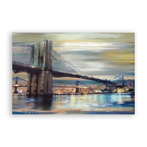 Tablou Canvas - Brookly Bridge, Manhattan, Vintage, 60 x 90 cm