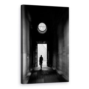 Tablou canvas - Ca In Fiecare Dimineata, Strada, Arhitectura, Luvru, Franta, Paris, 40 x 60 cm