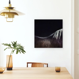 Tablou canvas - Calul Gol, Bruges, Belgia, Animale, Abstract, Coama, 90 x 90 cm - Img 4