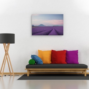 Tablou canvas - Camp de lavanda, Peisaj, Camp, Flori, Franta, 80 x 120 cm - Img 2