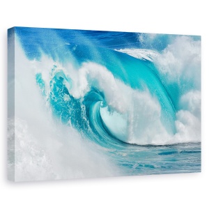 Tablou canvas - Cand oceanul se transforma in foc albastru, Peisaj, Ocean, Insulele Canare, Spania, 80 x 120 cm