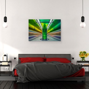 Tablou canvas - Canditz, Subteran, Arhitectura, Oras, Punct, Perspectiva, 80 x 120 cm - Img 3