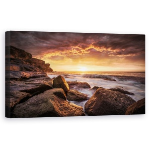 Tablou Canvas - Capul Solander, Rasarit, Peisaj, Marin, Dimineata, 50 x 100 cm
