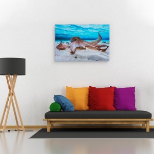 Tablou canvas - Caracatita, Caracatita, Sub Apa, Pieuvre, Ocean, Mare, 80 x 120 cm - Img 2