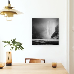 Tablou canvas - Cascada, Islanda, Cascada, Ceata, Skogafoss, 90 x 90 cm - Img 4