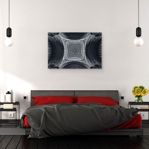 Tablou canvas - Catedrala Railroad, Arhitectura, Belgia, Bruxelles, Plafon, 40 x 60 cm - Img 3