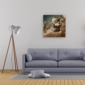 Tablou canvas - Cel Mai Mare Spectacol De Pe Cer, Circ, Dansatoare, Clasic, Femeie, 60 x 60 cm - Img 2