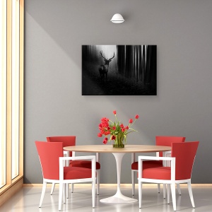 Tablou canvas - Cerb, Animal, Padure, Padure, 40 x 60 cm - Img 4