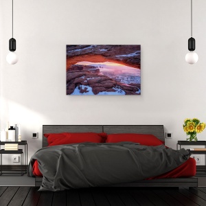 Tablou canvas - Chiar Inainte De Rasarit, Ceata, 80 x 120 cm - Img 3