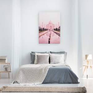 Tablou canvas - Cladiri, Taj Mahal, India, Lumina Roz, 60 x 90 cm - Img 3