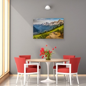Tablou canvas - Coborand, Actiune, Bicicleta, Bmx, Chamonix, Ciclism, 40 x 60 cm - Img 4