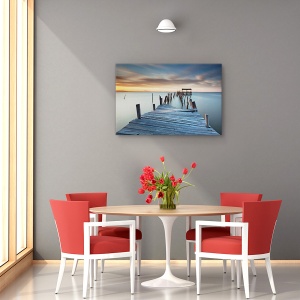 Tablou canvas decorativ cu peisaj debarcader rupt 60x90 cm
