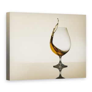 Tablou Canvas - Curbe De Stropire, Sticla, Sete, Bucatarie, Whiskey, 60 x 80 cm