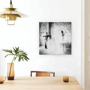 Tablou canvas - Danseaza, Danseaza, Dansand, Dansatoare, Oameni, Alb-Negru, 60 x 60 cm - Img 4