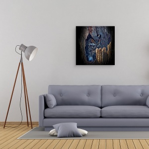 Tablou canvas - De A V-Ati Ascunselea, Bufnita, Salbatic, Natura, Animal, 60 x 60 cm - Img 2