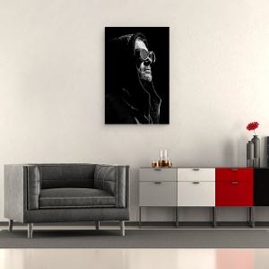 Tablou canvas - Deasupra, Abur, Alb-Negru, Ochelari De Protectie, 60 x 90 cm - Img 2