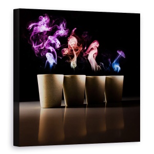 Tablou canvas - Demoni, Fum, Fantome, Natura Moarta, Oale, Oala, 90 x 90 cm
