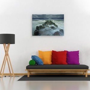 Tablou canvas - Dig, Peisaj, Kulagin, Val, Furtuna, Marea Baltica, 60 x 90 cm - Img 2
